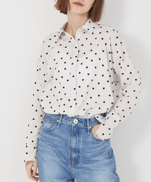 Rouge vif | ハートフロッキーシャツ(シャツ/ブラウス)