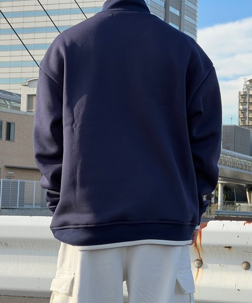 kutir(クティール)の「サークルロゴハーフジップスウェット(スウェット・メンズ・ブラック/ネイビー/グレー・MEDIUM/LARGE)」の7枚目の写真