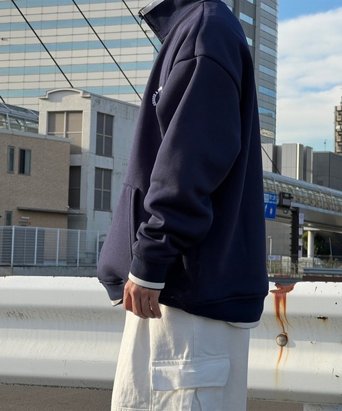 kutir(クティール)の「サークルロゴハーフジップスウェット(スウェット・メンズ・ブラック/ネイビー/グレー・MEDIUM/LARGE)」の21枚目の写真