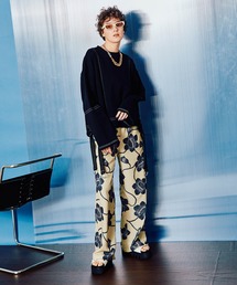 【りんく】Maison Special フラワープリントイージーパンツ MAISON SPECIAL パンツ Floral Pattern Pleated Easy Pants