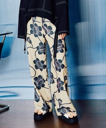 フラワープリーツイージーパンツMAISON SPECIAL/メゾンスペシャル36 MAISON SPECIAL パンツ Floral Pattern Pleated Easy Pants