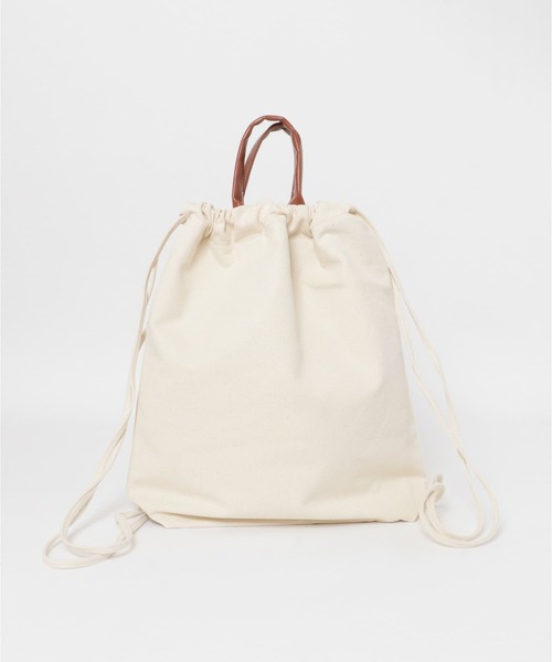 SENSE OF PLACE by URBAN RESEARCH（センスオブプレイスバイアーバンリサーチ）の「2WAY BIGナップサック（バックパック/リュック・メンズ・ブラック/アイボリー/ホワイト・ONE）」の17枚目の写真