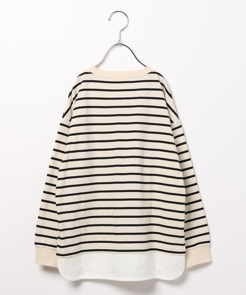 GLOBAL WORK(グローバルワーク)の「ヘビロッTEEレイヤード長袖/162590(Tシャツ/カットソー・キッズ・ベージュ系1/ブラック/ホワイト系その他5/ブルー系その他2/パープル系その他/カーキ/その他・100cm/110cm/120cm/130cm/140cm/150cm/160cm)」の8枚目の写真