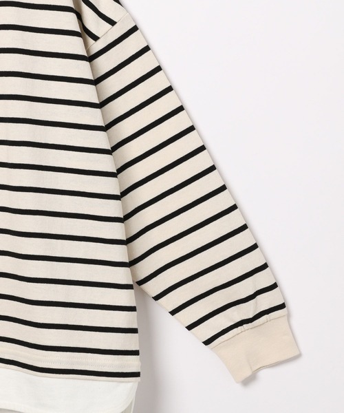 GLOBAL WORK(グローバルワーク)の「ヘビロッTEEレイヤード長袖/162590(Tシャツ/カットソー・キッズ・ベージュ系1/ブラック/ホワイト系その他5/ブルー系その他2/パープル系その他/カーキ/その他・100cm/110cm/120cm/130cm/140cm/150cm/160cm)」の12枚目の写真