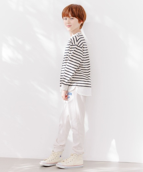 GLOBAL WORK(グローバルワーク)の「ヘビロッTEEレイヤード長袖/162590(Tシャツ/カットソー・キッズ・ベージュ系1/ブラック/ホワイト系その他5/ブルー系その他2/パープル系その他/カーキ/その他・100cm/110cm/120cm/130cm/140cm/150cm/160cm)」の19枚目の写真