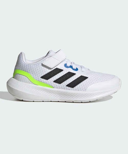 adidas（アディダス）の「コアファイト 3.0 伸縮レース トップストラップ / CORE FAITO 3.0 Elastic Lace Top Strap / コアファイト / アディダス adidas（スニーカー・キッズ・グレー/ブラック/ブルー/ホワイト/ブラック×ピンク/レッド/グレー×ピンク/ホワイト×ブラック/ブラック×ブラック・22.0cm/24.5cm/25.0cm/18cm/21.0cm/23.5cm/20.0cm/23.0cm/24.0cm/19.0cm/17.0cm/22.5cm）」の2枚目の写真
