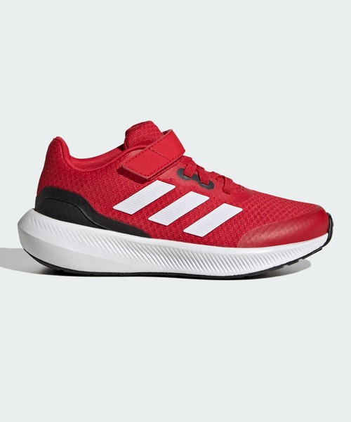 adidas（アディダス）の「コアファイト 3.0 伸縮レース トップストラップ / CORE FAITO 3.0 Elastic Lace Top Strap / コアファイト / アディダス adidas（スニーカー・キッズ・グレー/ブラック/ブルー/ホワイト/ブラック×ピンク/レッド/グレー×ピンク/ホワイト×ブラック/ブラック×ブラック・22.0cm/24.5cm/25.0cm/18cm/21.0cm/23.5cm/20.0cm/23.0cm/24.0cm/19.0cm/17.0cm/22.5cm）」の9枚目の写真