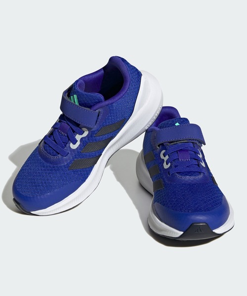 adidas（アディダス）の「コアファイト 3.0 伸縮レース トップストラップ / CORE FAITO 3.0 Elastic Lace Top Strap / コアファイト / アディダス adidas（スニーカー・キッズ・グレー/ブラック/ブルー/ホワイト/ブラック×ピンク/レッド/グレー×ピンク/ホワイト×ブラック/ブラック×ブラック・22.0cm/24.5cm/25.0cm/18cm/21.0cm/23.5cm/20.0cm/23.0cm/24.0cm/19.0cm/17.0cm/22.5cm）」の10枚目の写真