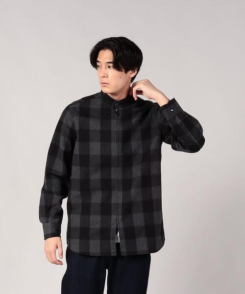 agnes b.（アニエスベー）の「CAI5 CHEMISE ブロックチェックジップ 