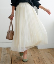 【販売終了】シフォンプリーツロングスカート