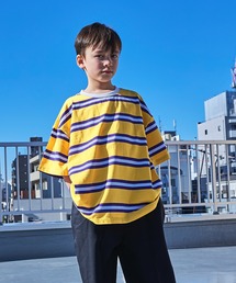 PAIRMANON STREET | 【PAIRMANON STREET】【かぞくおそろい】マルチボーダー半袖Tシャツ(Tシャツ/カットソー)