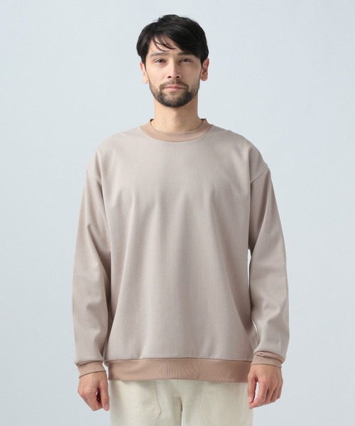 BAYFLOW（ベイフロー）の「ハウンドトゥースジャガードプルオーバー（その他トップス・メンズ・ブラック/ベージュ・MEDIUM/LARGE）」の12枚目の写真