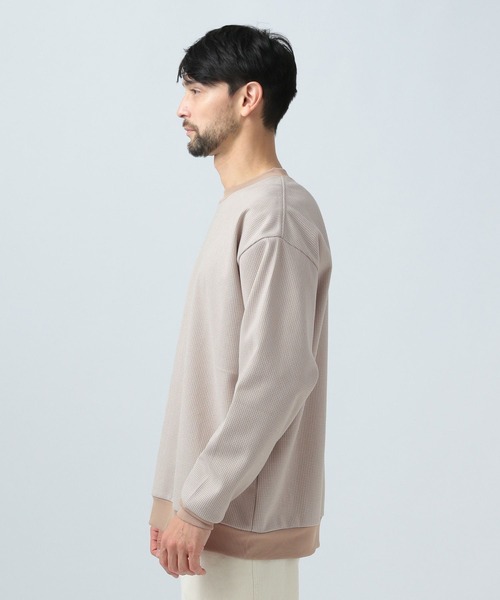 BAYFLOW（ベイフロー）の「ハウンドトゥースジャガードプルオーバー（その他トップス・メンズ・ブラック/ベージュ・MEDIUM/LARGE）」の5枚目の写真