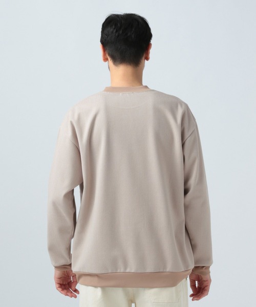 BAYFLOW（ベイフロー）の「ハウンドトゥースジャガードプルオーバー（その他トップス・メンズ・ブラック/ベージュ・MEDIUM/LARGE）」の9枚目の写真