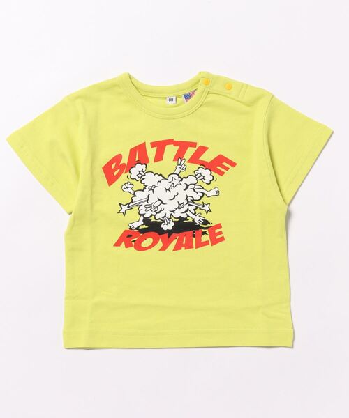 Life Support Products（ライフサポートプロダクツ）の「【コットンUSA】プリントＴシャツ(80～150ｃｍ）（Tシャツ/カットソー・キッズ・ネイビー/ブラック/ピンク/ライム/オフホワイト/アイボリー/パープル・150/120/90/95/80/110/100/140/130）」の10枚目の写真