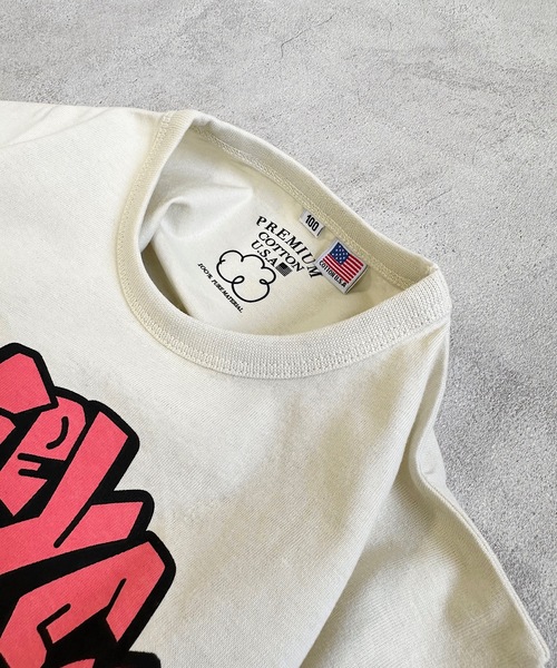 Life Support Products（ライフサポートプロダクツ）の「【コットンUSA】プリントＴシャツ(80～150ｃｍ）（Tシャツ/カットソー・キッズ・ネイビー/ブラック/ピンク/ライム/オフホワイト/アイボリー/パープル・150/120/90/95/80/110/100/140/130）」の20枚目の写真