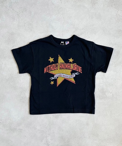 Life Support Products（ライフサポートプロダクツ）の「【コットンUSA】プリントＴシャツ(80～150ｃｍ）（Tシャツ/カットソー・キッズ・ネイビー/ブラック/ピンク/ライム/オフホワイト/アイボリー/パープル・150/120/90/95/80/110/100/140/130）」の19枚目の写真