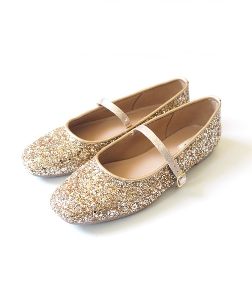 Casselini（キャセリーニ）の「Casselini(キャセリーニ)グリッターバレエシューズ（バレエシューズ・レディース・グリーン/ゴールド/ブルー・23㎝/24.5cm/24cm/23.5cm）」の12枚目の写真