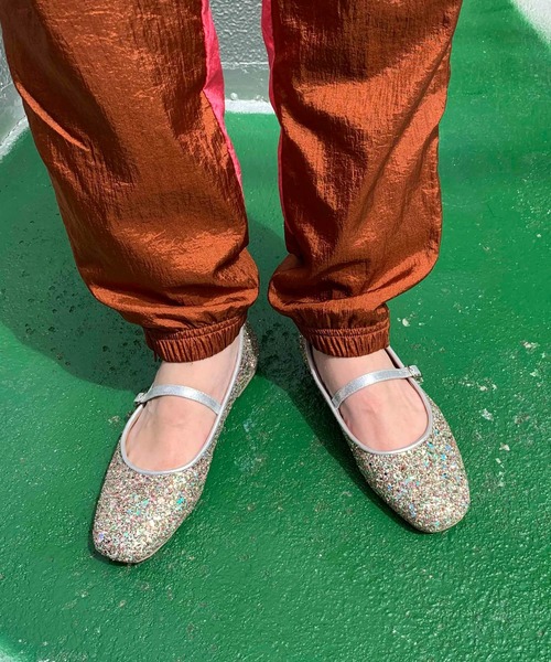 Casselini（キャセリーニ）の「Casselini(キャセリーニ)グリッターバレエシューズ（バレエシューズ・レディース・グリーン/ゴールド/ブルー・23㎝/24.5cm/24cm/23.5cm）」の7枚目の写真