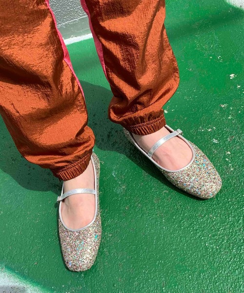 Casselini（キャセリーニ）の「Casselini(キャセリーニ)グリッターバレエシューズ（バレエシューズ・レディース・グリーン/ゴールド/ブルー・23㎝/24.5cm/24cm/23.5cm）」の8枚目の写真