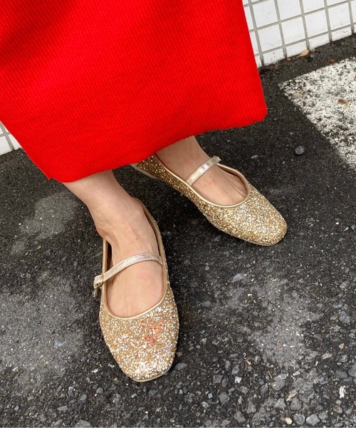 Casselini（キャセリーニ）の「Casselini(キャセリーニ)グリッターバレエシューズ（バレエシューズ・レディース・グリーン/ゴールド/ブルー・23㎝/24.5cm/24cm/23.5cm）」の10枚目の写真