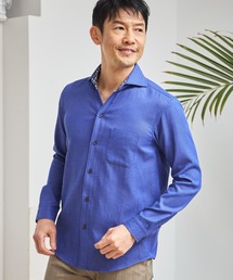 UNION STATION | T/Cヘリンボーンカッタウェイシャツ/スキッパーシャツ(シャツ/ブラウス)