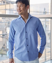 UNION STATION | T/Cヘリンボーンカッタウェイシャツ/スキッパーシャツ(シャツ/ブラウス)