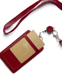 florist（フローリスト）の「【伸縮リール付き】縦型＆横型が選べるレザーパスケース/定期入れ/カードホルダー（パスケース）」