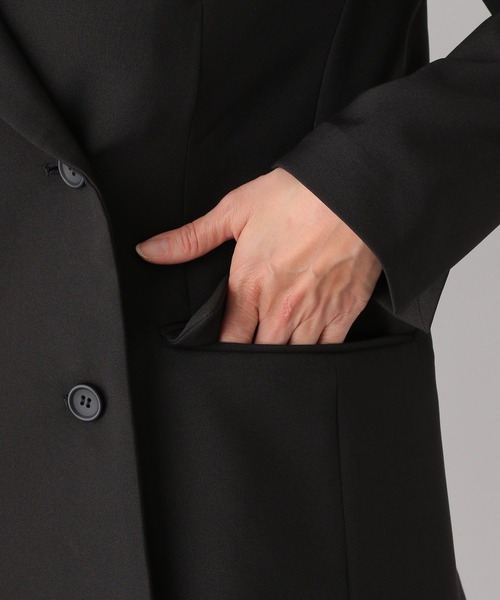 LEPSIM（レプシィム）の「キレイめダブルテーラードジャケット　173173（その他アウター・レディース・ベージュ系その他/ブラック・LARGE/MEDIUM）」の10枚目の写真