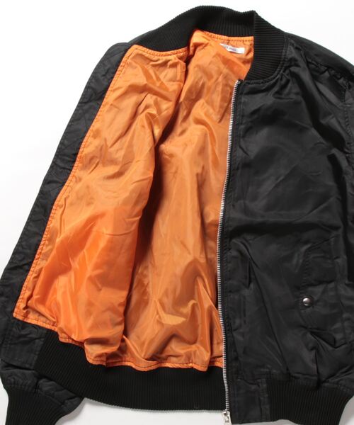 STYLEBLOCK（スタイルブロック）の「ヘビーツイル裏タフタMA-1（MA-1・メンズ・ブラック/ホワイト/カーキ・M/L/LL）」の5枚目の写真