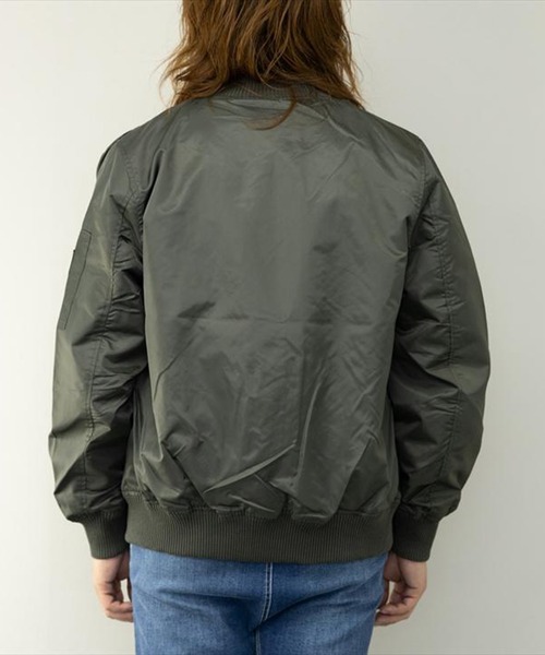 STYLEBLOCK（スタイルブロック）の「ヘビーツイル裏タフタMA-1（MA-1・メンズ・ブラック/ホワイト/カーキ・M/L/LL）」の8枚目の写真