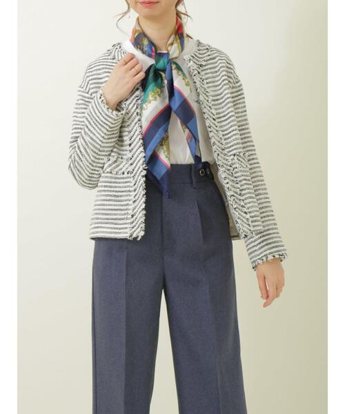 Te chichi(テチチ)の「Italy時計柄スカーフ(ストール/ショール・レディース・ベージュ/ピンク/グリーン・フリ-)」の10枚目の写真