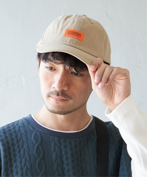 UNIVERSAL OVERALL(ユニバーサルオーバーオール)の「UNIVERSAL OVERALL ヘリンボンキャップ(キャップ・メンズ・チャコールグレー/ダークグリーン/ブラック/ベージュ・FREE)」の18枚目の写真
