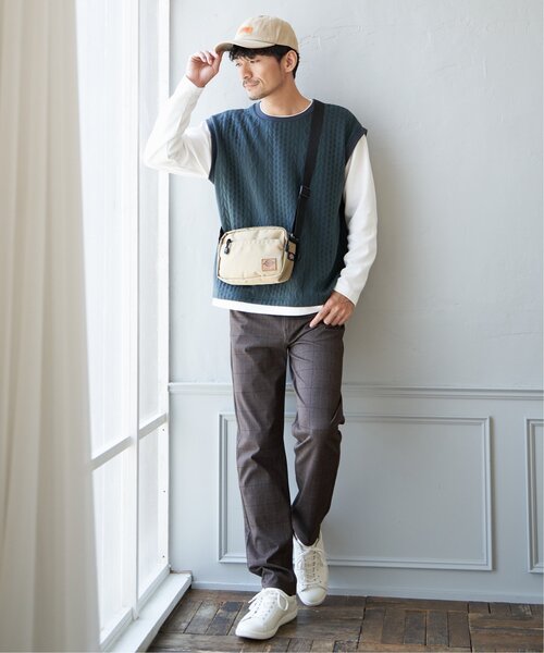 UNIVERSAL OVERALL(ユニバーサルオーバーオール)の「UNIVERSAL OVERALL ヘリンボンキャップ(キャップ・メンズ・チャコールグレー/ダークグリーン/ブラック/ベージュ・FREE)」の19枚目の写真