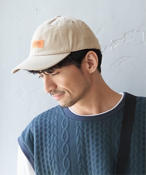 UNIVERSAL OVERALL(ユニバーサルオーバーオール)の「UNIVERSAL OVERALL ヘリンボンキャップ(キャップ・メンズ・チャコールグレー/ダークグリーン/ブラック/ベージュ・FREE)」の3枚目の写真