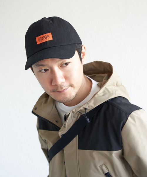 UNIVERSAL OVERALL(ユニバーサルオーバーオール)の「UNIVERSAL OVERALL ヘリンボンキャップ(キャップ・メンズ・チャコールグレー/ダークグリーン/ブラック/ベージュ・FREE)」の5枚目の写真