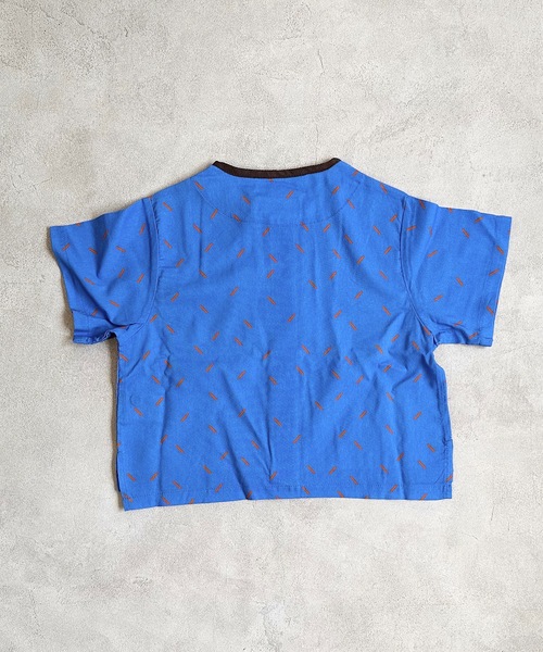 HOGAN RANCH WEAR（ホーガンランチウエア）の「パイピングポケットハンソデシャツ(80～140cm)（シャツ/ブラウス・キッズ・イエロー/ブルー/グリーン・100/90/120/140/110/130/80）」の7枚目の写真