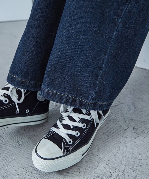 Fashion Letter(ファッションレター)の「セミワイド デニムパンツ(デニムパンツ・レディース・サックスブルー/インディゴブルー・M)」の19枚目の写真