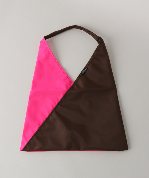 MELO（メロ）の「【MELO/メロ】別注カラーブロック トライアングルトートバッグ（トートバッグ・レディース・ピンク/ブラック・FREE）」の2枚目の写真