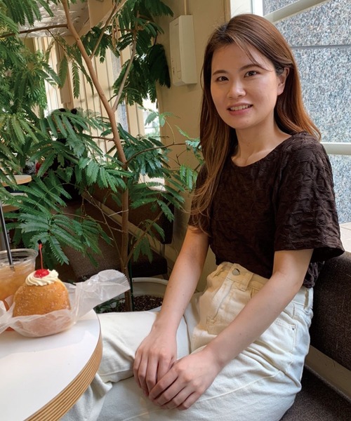 CORNERS（コーナーズ）の「シャーリングジャガードTシャツ（Tシャツ/カットソー・レディース・アイボリー/ブラウン/ブラック・M）」の12枚目の写真