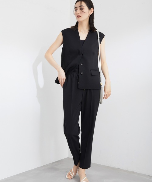 ROPE'（ロペ）の「【洗える】ツイルドロストテーパードパンツ（その他パンツ・レディース・ブラック/オフホワイト/ラベンダー・36/38）」の7枚目の写真