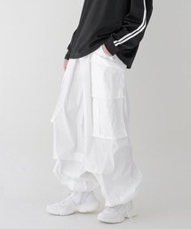 ナイロン ワイドカーゴパンツ