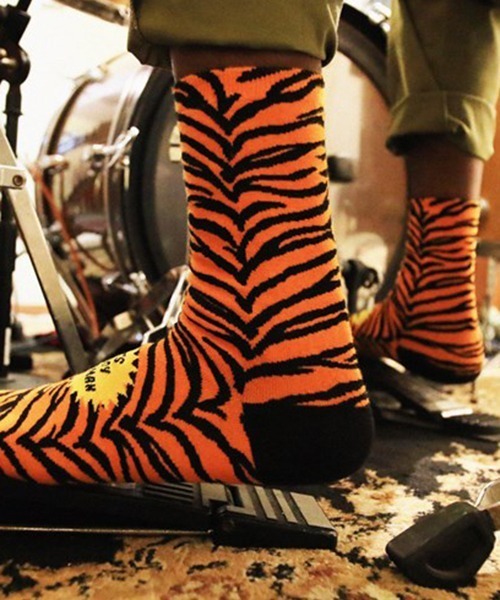 COOKMAN（クックマン）の「Cookman クックマン ソックス Crew Socks Paisley ペイズリーソックス（ソックス/靴下・メンズ・ホワイト/ブラック/レッド/ゼブラ/アニマル・FREE）」の5枚目の写真