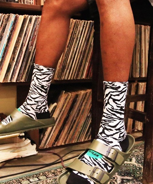 COOKMAN（クックマン）の「Cookman クックマン ソックス Crew Socks Paisley ペイズリーソックス（ソックス/靴下・メンズ・ホワイト/ブラック/レッド/ゼブラ/アニマル・FREE）」の22枚目の写真