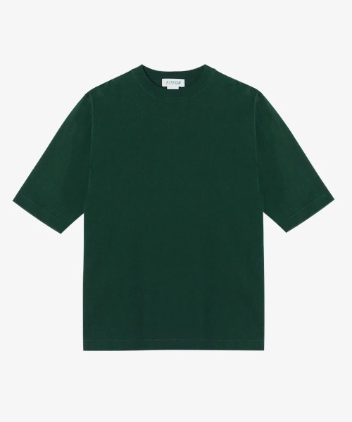 fitfor（フィットフォー）の「FIT FOR/フィットフォー/202 BASIC MID SLEEVE TEE（Tシャツ/カットソー・メンズ・ホワイト/ブラック/ネイビー/グリーン・S/M/XS/L/XL）」の3枚目の写真