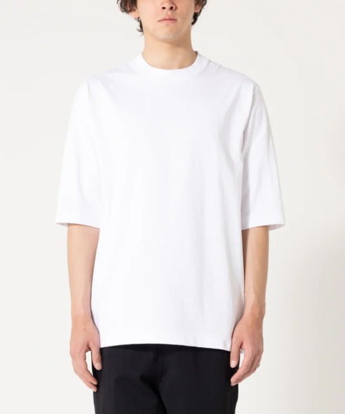 fitfor（フィットフォー）の「FIT FOR/フィットフォー/202 BASIC MID SLEEVE TEE（Tシャツ/カットソー・メンズ・ホワイト/ブラック/ネイビー/グリーン・S/M/XS/L/XL）」の7枚目の写真