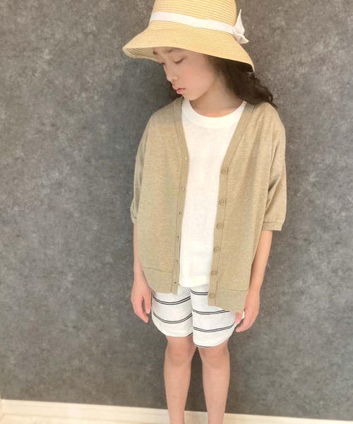 THE CASUAL（カジュアル）の「杢調　ドルマン　BIGカーデ（カーディガン/ボレロ・キッズ・ネイビー系/パープル系その他/ベージュ系その他/ブラック系その他/杢グレー/グリーン系その他・140cm/150cm/110cm/130cm/120cm/160cm）」の12枚目の写真