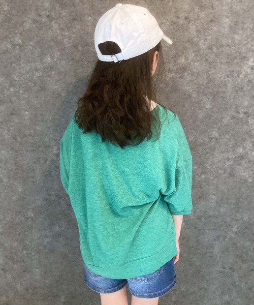 THE CASUAL（カジュアル）の「杢調　ドルマン　BIGカーデ（カーディガン/ボレロ・キッズ・ネイビー系/パープル系その他/ベージュ系その他/ブラック系その他/杢グレー/グリーン系その他・140cm/150cm/110cm/130cm/120cm/160cm）」の7枚目の写真