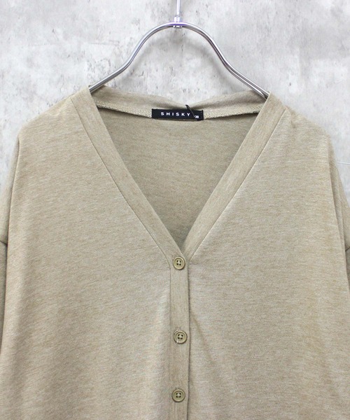 THE CASUAL（カジュアル）の「杢調　ドルマン　BIGカーデ（カーディガン/ボレロ・キッズ・ネイビー系/パープル系その他/ベージュ系その他/ブラック系その他/杢グレー/グリーン系その他・140cm/150cm/110cm/130cm/120cm/160cm）」の21枚目の写真