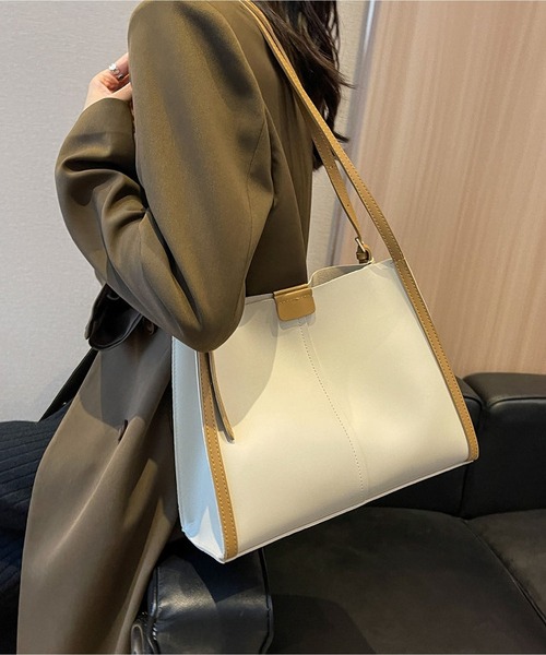 LOPASS(ロパス)の「2way大容量レトロトートバッグショルダーバッグ(ショルダーバッグ・レディース・ブラック/ベージュ/モカ/ブラウン・FREE)」の18枚目の写真